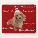 Mauspad "Dackel" Weihnachten