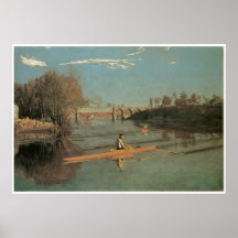 Maximaler Schmitt in einem SingleScull, Thomas 187 Plakat
