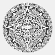 Mayaazteke des kalender-12.21.2012 runder sticker