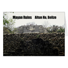 Mayaruinen, Altun ha, Belize Grußkarte