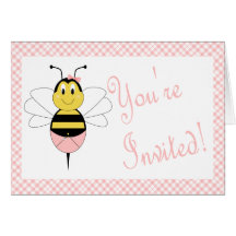 MayBee Hummel-Bienen-Baby-Duschen-Einladung Karten