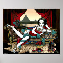 "Mayet" ägyptisches Göttin-Pyramide-Engels-Plakat