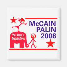 McCain Palin Versammlung 2008 Magnets