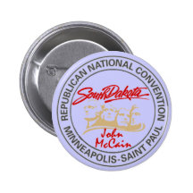 McCain South Dakota RNC Knopf Anstecknadelbuttons