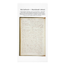 McCulloch v. Maryland, 17 U.S. 316 (1819) Picture Card