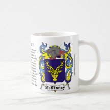 McKinney Familien-Wappen Becher Tee Haferl
