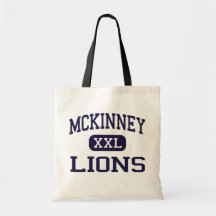 McKinney - Löwen - Highschool - McKinney Texas Leinentaschen