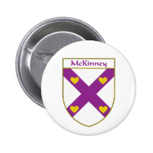 McKinney Wappen/Familienwappen Anstecknadelbuttons
