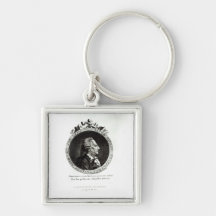 Medaillon-Porträt von Giacomo Casanova, Alter 63 Schlüsselanhänger