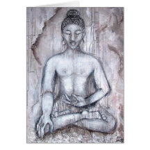 Meditations-Buddha-Karte