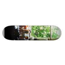Medizin-und Hurrikan-Lampe auf Schreibtisch Personalisierte Skateboards