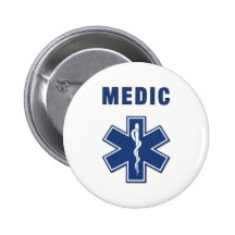 Mediziner-Stern des Lebens Anstecknadelbutton