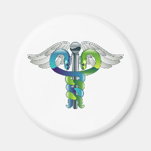 Medizinisches Symbol des Caduceus Magnete