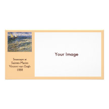 Meerblick bei Saintes-Maries durch Vincent van Gog Photokartenvorlagen