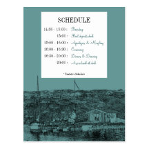 Meerblick-Informations-Karte Postkarte