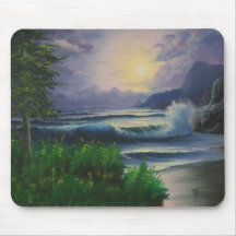 Meerblick-Märchenland-Notizbücher Mousepad