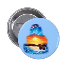Meerblick-Sammlung durch FishTs.com Anstecknadelbutton