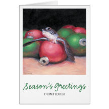 Meeresschildkröte-Florida-Weihnachtskarte