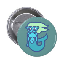 Meerjungfrau Seejungfrau mermaid Anstecknadelbutton