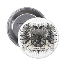 Meerjungfrau-Wappen Buttons