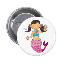 Meerjungfrauprinzessin Anstecknadelbutton