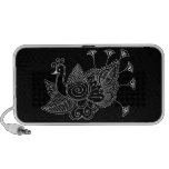 Mehendi Pfau Schwarzweiss Mp3 Speaker
