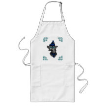 Mehndi Ganesha (Blue) Aprons