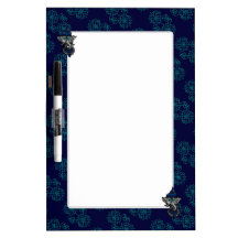 Mehndi Ganesha (Blue) Dry-Erase Whiteboard