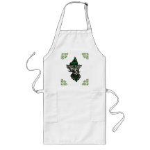 Mehndi Ganesha (Green) Aprons