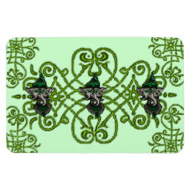 Mehndi Ganesha (Green) Vinyl Magnet