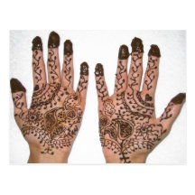 Mehndi Party Einladung Postkarte