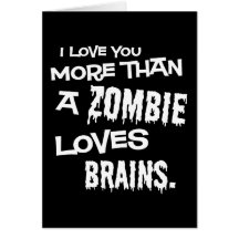 Mehr als ein Zombie-Liebe-Gehirne Karten