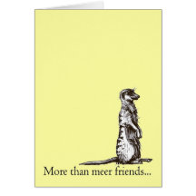 Mehr als meer Freunde meerkat Karte