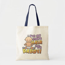 Mehr Haar als Vati-T-Shirts u. Geschenke Taschen