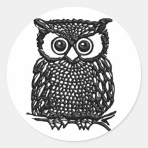 (mehrfache Produkte ausgewählt) Eule Sticker