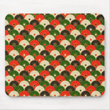 Mehrfarbige chinesische Fans Mousepads
