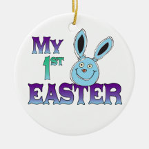 Mein 1. Ostern-Blau-Häschen Weihnachtsbaum Ornament