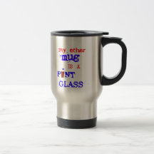 mein anderer Becher ist ein Bierglas Haferl