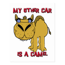 Mein anderes Auto ist ein Kamel Schnozzle Cartoon Postkarten
