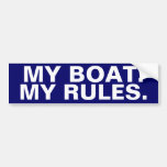Mein Boot. Meine Regeln - lustige Bootfahrt Auto Aufkleber