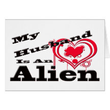 Mein Ehemann ist ein alien Karte