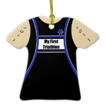 Mein erster Triathlon ornaments