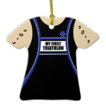 Mein erster Triathlon ornaments