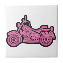 Mein erstes rosa Motorrad Keramikfliese
