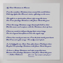 Mein erstes Weihnachten im Himmel Posterdrucke