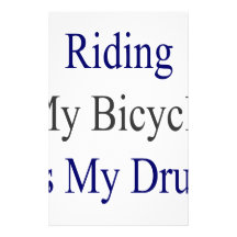 Mein Fahrrad zu fahren ist meine Droge Individuelles Büropapier