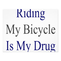 Mein Fahrrad zu fahren ist meine Droge Personalisierte Ankündigung