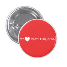 MEIN HERZ BETET FÜR JAPAN BUTTONS