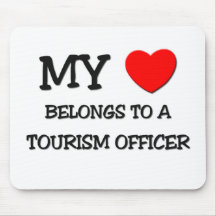 Mein Herz gehört einem TOURISMUS-OFFIZIER Mousepad