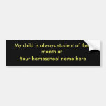 Mein Kind ist immer Student des Monats an, Sie… Autosticker
